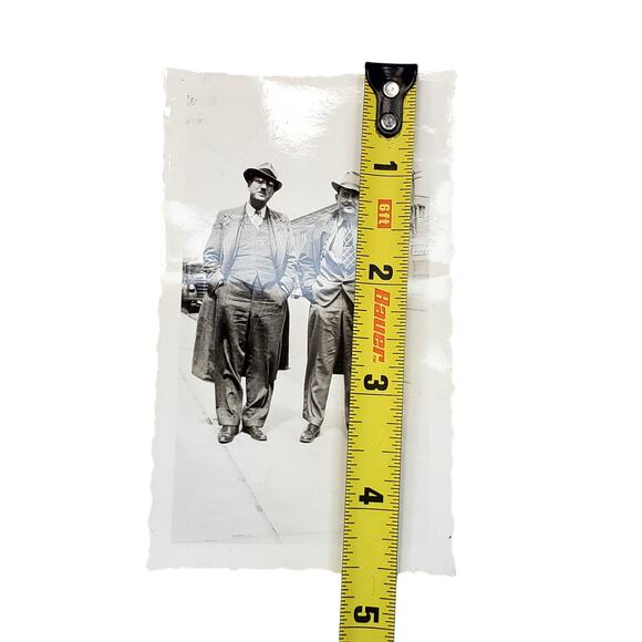 Vtg Handsome Men Posing Together on Sunny Day Vehicle Original Monochrome Photo - Picture 2 of 4